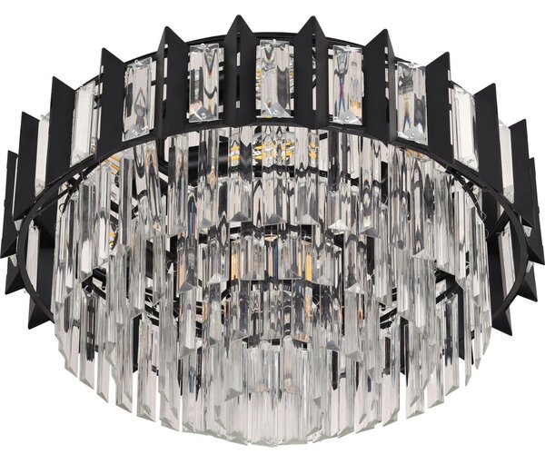 Brilagi - Plafonieră SPECTRA 5xE14/40W/230V diam. 48 cm neagră