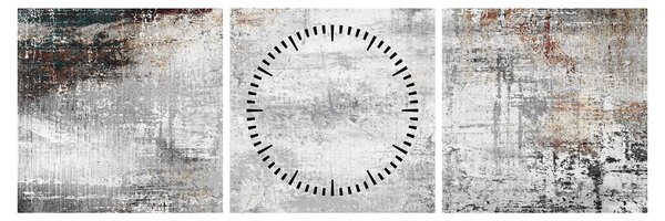 Tablou - Abstract pânză texturată (cu ceas) (90x30 cm)