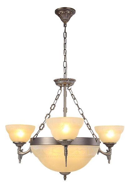 Brilagi - Lustru suspendat pe lanț DAHLIA 6xE27/40W/230V diam. 74 cm alamă