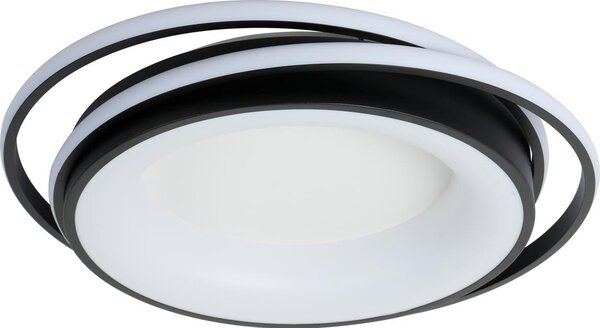 Brilagi - Plafonieră LED dimabilă IRIS LED/84W/230V 47x51 cm neagră + telecomandă