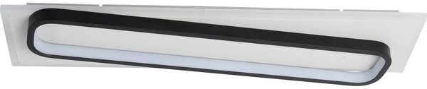 Brilagi - Plafonieră LED dimabilă OUTLINE LED/52W/230V 15x60 cm alb/negru + telecomandă
