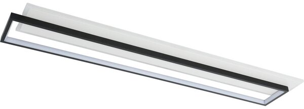 Brilagi - Plafonieră LED dimabilă OUTLINE LED/90W/230V 18x100 cm alb/negru +telecomandă