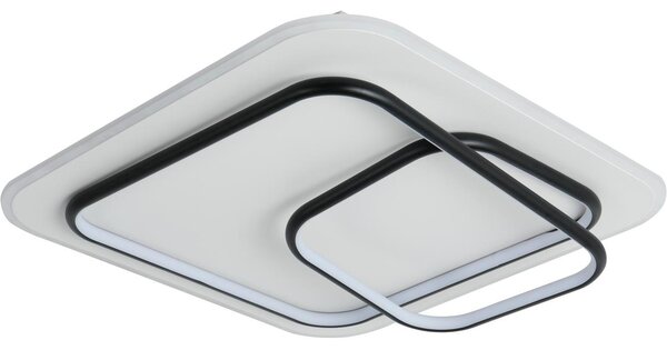 Brilagi - Plafonieră LED dimabilă IRIS LED/81W/230V 50x50 cm alb/negru + telecomandă