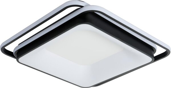Brilagi - Lampă de tavan LED dimabilă IRIS LED/102W/230V 50x50 cm neagră + telecomandă
