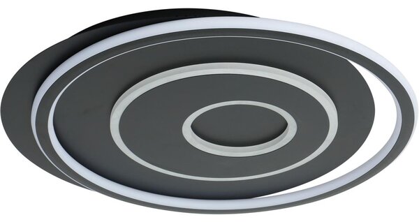 Brilagi - plafonieră LED dimmabilă IRIS LED/83W/230V 46x50 cm neagră + telecomandă