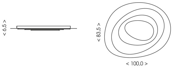 Brilagi - Plafonieră LED reglabilă MODERN MAXI LED/105W/230V 83,5x1000 cm + telecomandă