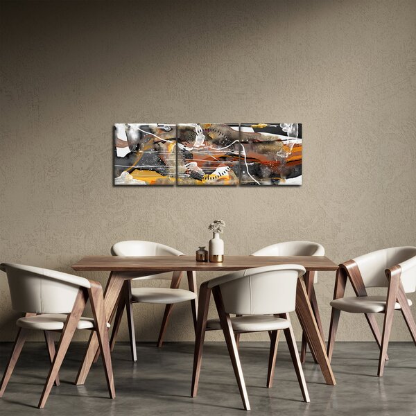 Tablou - Abstract (cu ceas) (90x30 cm)