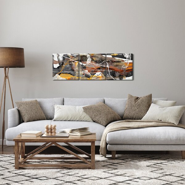 Tablou - Abstract (cu ceas) (90x30 cm)