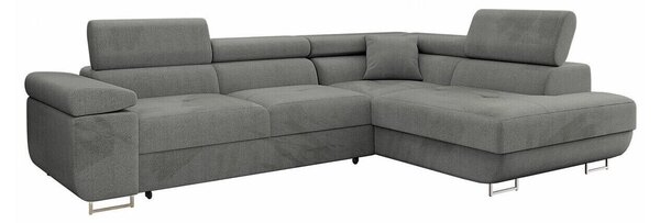 Colțar Comfivo Vinetum, Funcția de dormit, Spațiu de depozitare, 274x203x70cm, 141 kg, Picioare: Plastic, Metal