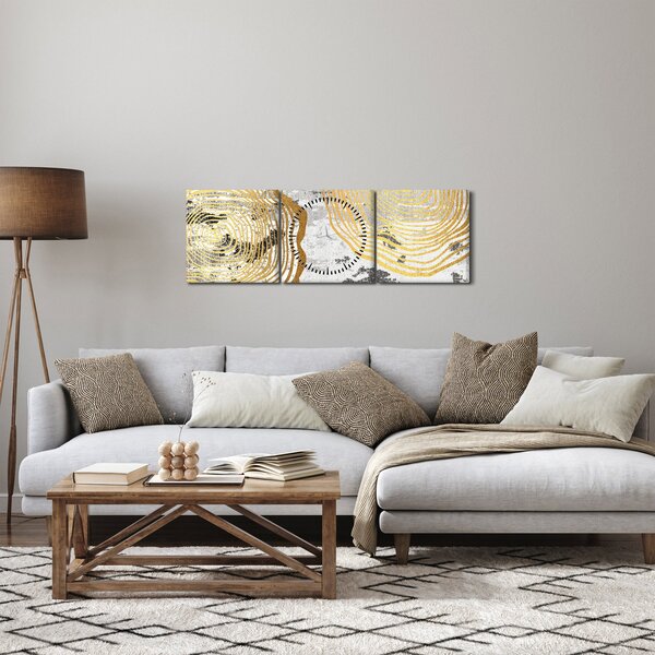 Tablou - Colaj (cu ceas) (90x30 cm)