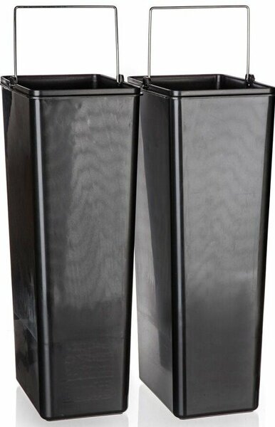 Coș sortare deșeuri Brilanz Savery, 2 x 20 l, inox, 40 l