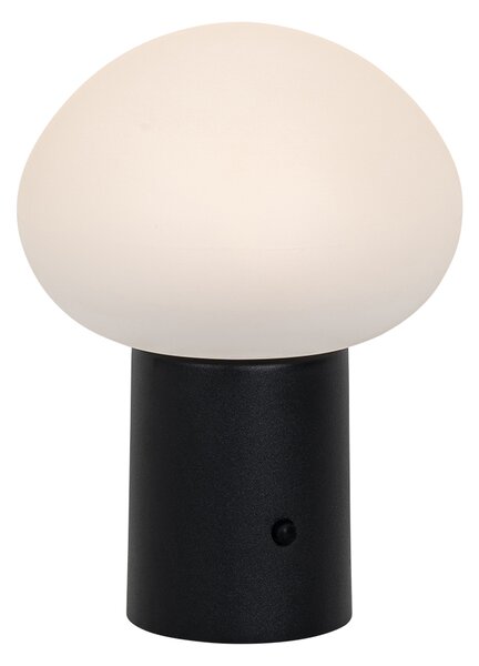 Lampă de masă neagră cu LED-uri, reglabilă în 3 trepte, reîncărcabilă - Louise
