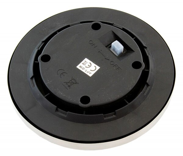 Lampa solara LED exterior, rezistenta interperii, IP67, 4000K, 13 x 11,5cm, negru