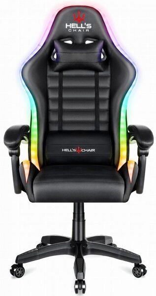 Scaun gaming HC-1003 LED RGB negru