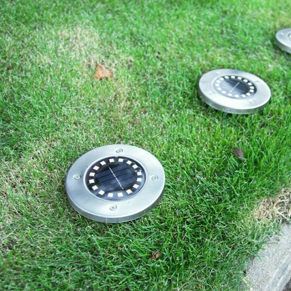 Lampa solara LED exterior, rezistenta interperii, IP67, 4000K, 13 x 11,5cm, negru