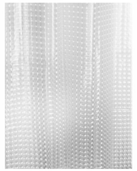 Perdea dus, model 3D, 12 carlige incluse, 180 x 180cm, alb