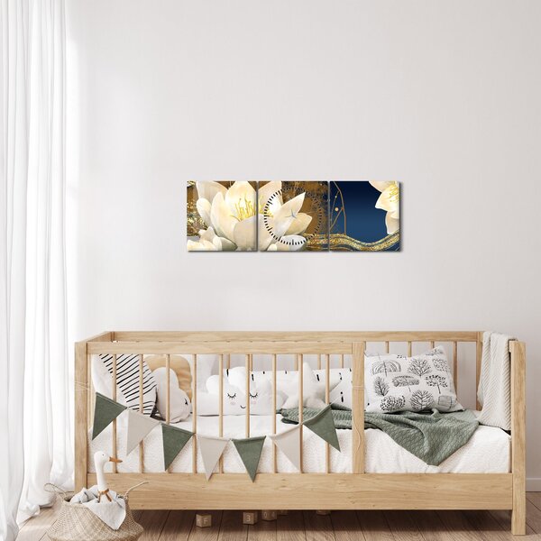 Tablou - Colaj (cu ceas) (90x30 cm)