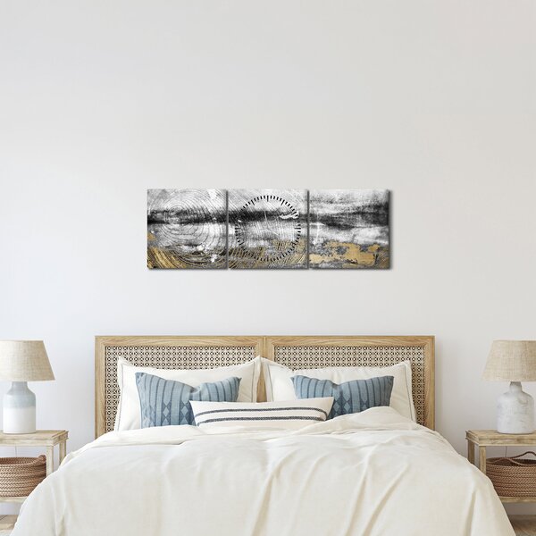 Tablou - Abstract (cu ceas) (90x30 cm)