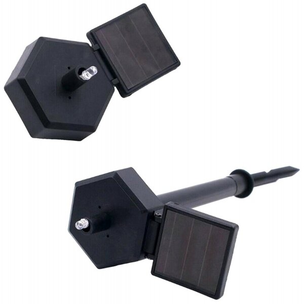 Lampa solara de exterior, figurina bufnita alba, IP67, 40mAh, 0,2 W, 1,2V, 43 x 15cm