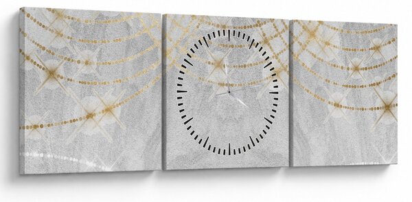 Tablou - Design beton (cu ceas) (90x30 cm)