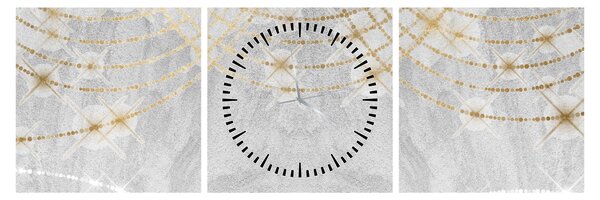Tablou - Design beton (cu ceas) (90x30 cm)