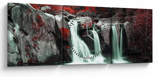 Tablou - Cascade (cu ceas) (90x30 cm)