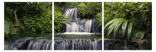 Tablou - Cascade (cu ceas) (90x30 cm)