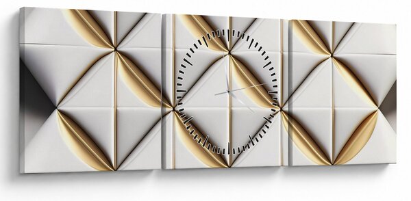 Tablou - Textura decorativă (cu ceas) (90x30 cm)