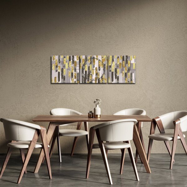 Tablou - Decor modern (cu ceas) (90x30 cm)