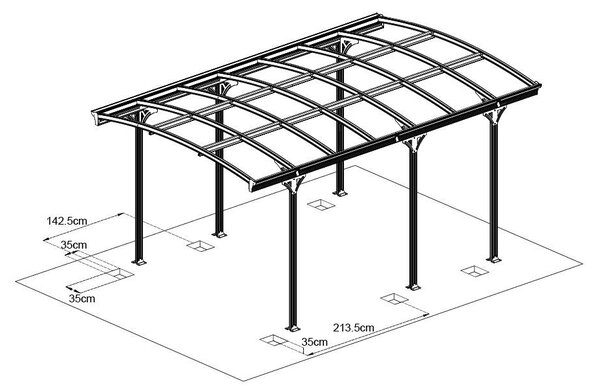 Pavilion auto Avenberg CARPORT