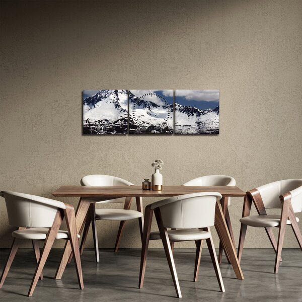 Tablou - Parcul Național Kenai Fjords (cu ceas) (90x30 cm)