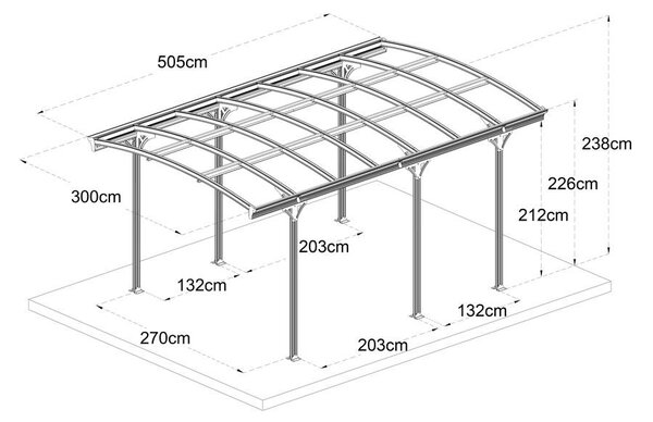 Pavilion auto Avenberg CARPORT
