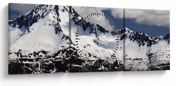 Tablou - Parcul Național Kenai Fjords (cu ceas) (90x30 cm)