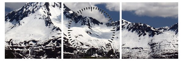Tablou - Parcul Național Kenai Fjords (cu ceas) (90x30 cm)