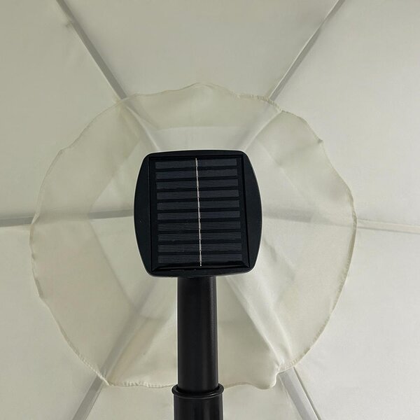 Umbrelă reglabilă AVENBERG SUNNY LED 300, diametru 3M, bej