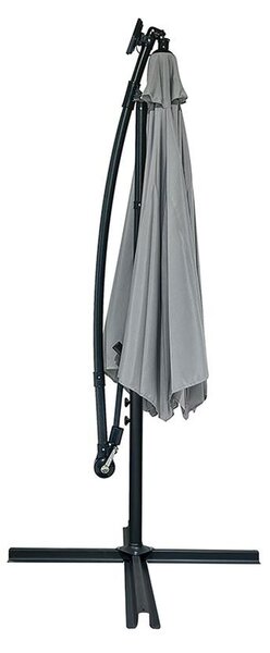 Umbrelă de soare reglabilă AVENBERG SUNNY LED 300, diametru 3M, gri