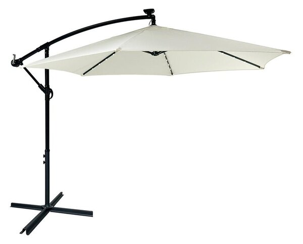 Umbrelă reglabilă AVENBERG SUNNY LED 300, diametru 3M, bej