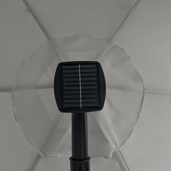 Umbrelă de soare reglabilă AVENBERG SUNNY LED 300, diametru 3M, gri