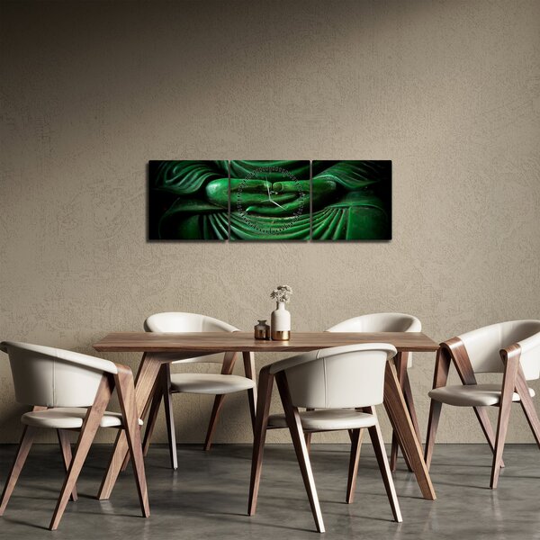 Tablou - Mâna lui Buddha (cu ceas) (90x30 cm)