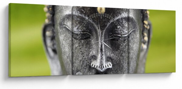 Tablou - Statuia lui Buddha II. (cu ceas) (90x30 cm)