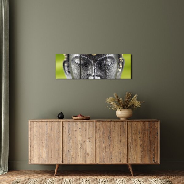 Tablou - Statuia lui Buddha II. (cu ceas) (90x30 cm)