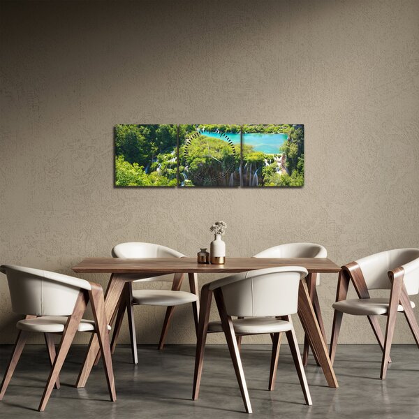 Tablou - Cascade (cu ceas) (90x30 cm)