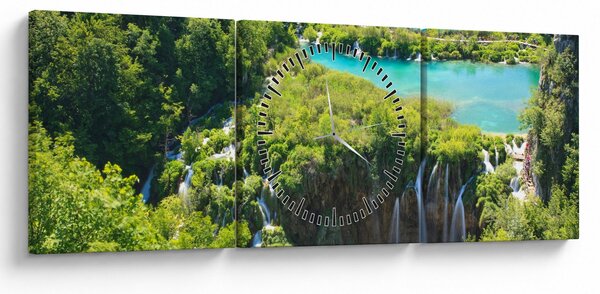 Tablou - Cascade (cu ceas) (90x30 cm)