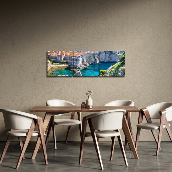 Tablou - Dubrovnik (cu ceas) (90x30 cm)