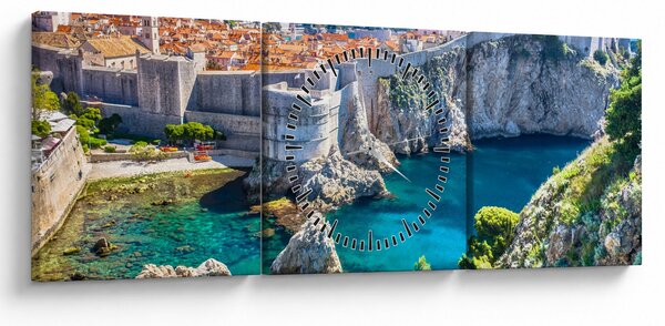 Tablou - Dubrovnik (cu ceas) (90x30 cm)