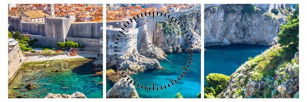 Tablou - Dubrovnik (cu ceas) (90x30 cm)