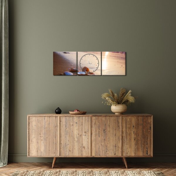 Tablou - Scoici (cu ceas) (90x30 cm)
