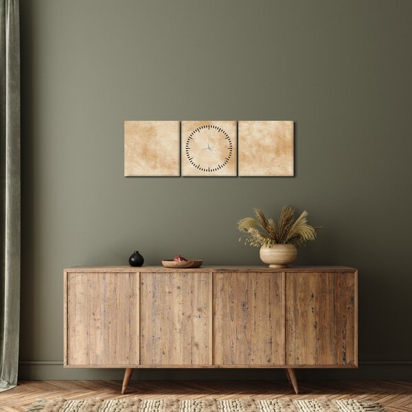 Tablou - Hârtie veche de pergament (cu ceas) (90x30 cm)