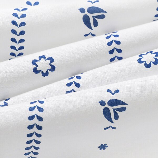 Goldea față de masă 100% bumbac - folclor alb 80 x 80 cm