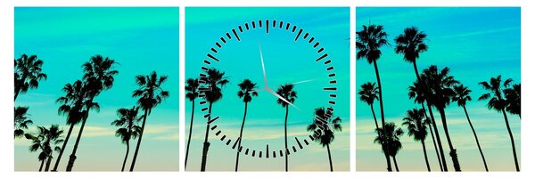 Tablou - California (cu ceas) (90x30 cm)